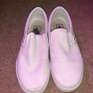 White Slip On Vans